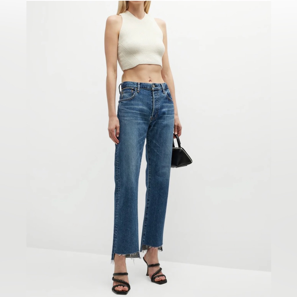 Moussy Vintage Harris Straight Step Hem Jeans Size 29